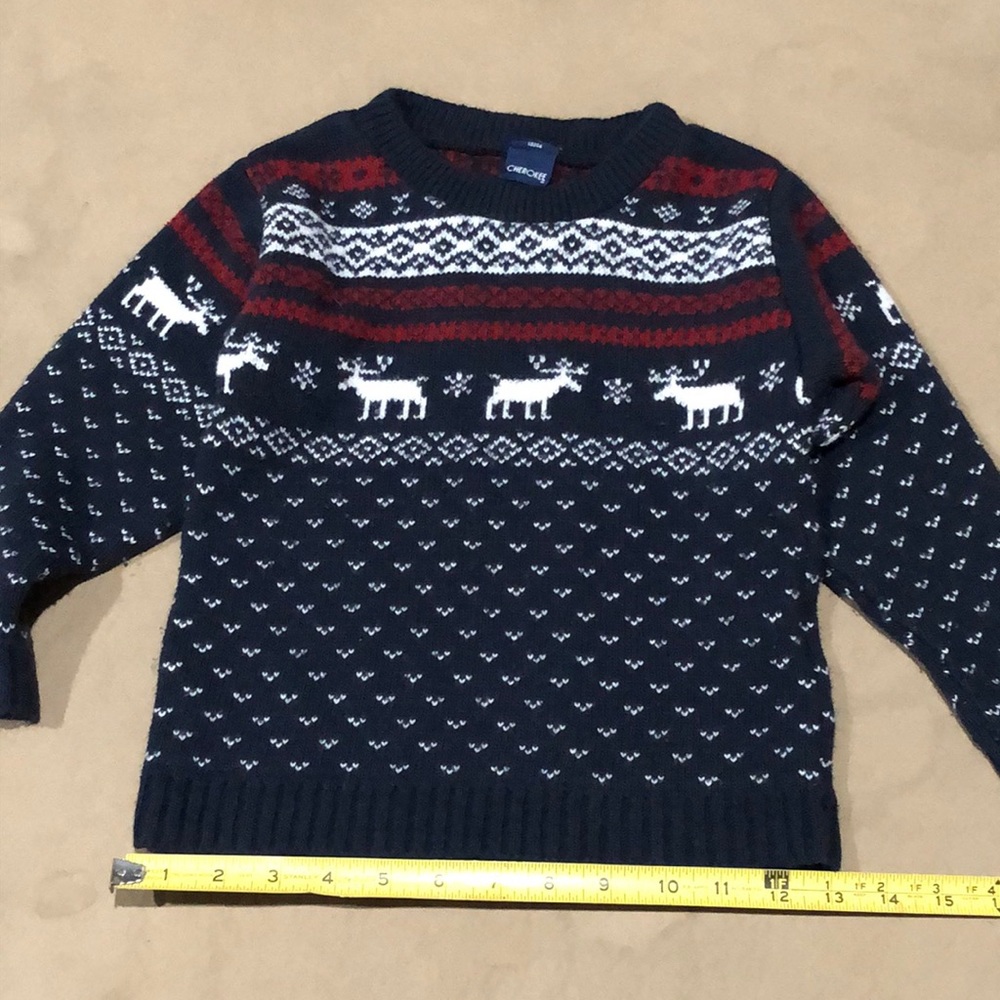 Reindeer sweater - youth sz 7